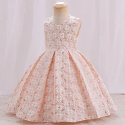 GENERIC Infant Christmas Dress Infant Girls Dress Skirt Flower Prints Birthday Princess Girl Wedding Bright (Red, 0-6 Months) -Xmas Mart Sales 81d3YUZq24L. AC SL1500