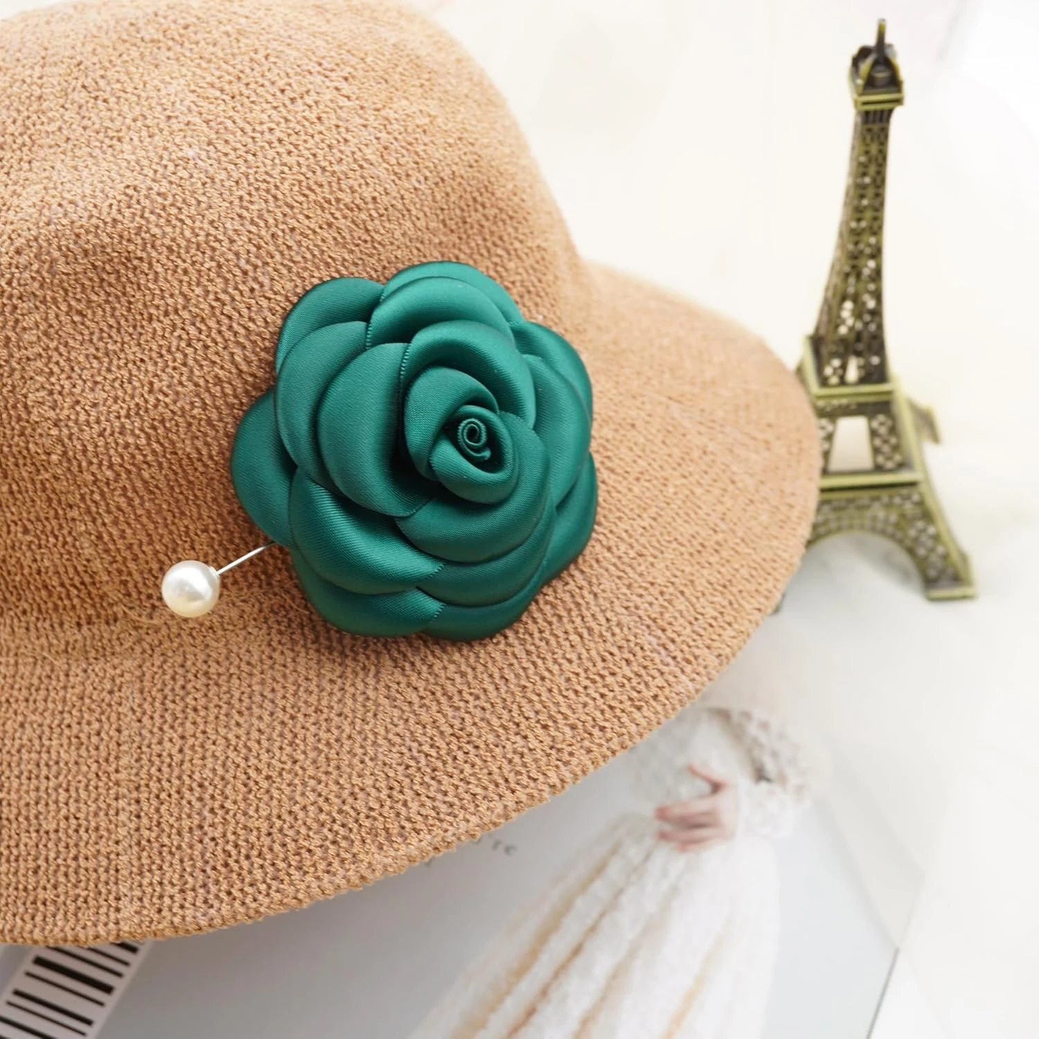 Fabric Rose Flower Pin Brooch By NhanDo Handmade – Green Flower Brooch Pin For Women And Men, Floral Brooch Pin For Wedding, Christmas Gift Ideas, Gift For New Year, Valentine's Day Gift, Gift For Girlfriend, Gift For Boyfriend 8 Fabric Rose Flower Pin Brooch By NhanDo Handmade – Green Flower Brooch Pin For Women And Men, Floral Brooch Pin For Wedding, Christmas Gift Ideas, Gift For New Year, Valentine's Day Gift, Gift For Girlfriend, Gift For Boyfriend - Image 6