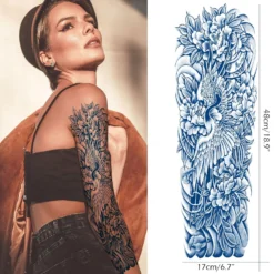 Aresvns Semi Permanent Sleeve Tattoos For Men And Women, Full Arm Realistic Fake Tattoos Waterproof & Long-Lasting 2-3 Weeks Christmas Gift -Xmas Mart Sales 81doFIN08pL. SL1500