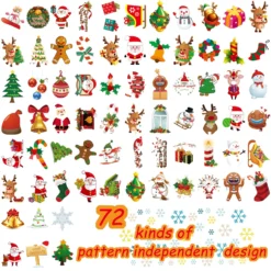 144 PCS Assorted Christmas Temporary Tattoos, Waterproof Body Face Stickers Birthday Stocking Stuffed Xmas Gifts Party Favors For Adults Kids, 72 Patterns 11 144 PCS Assorted Christmas Temporary Tattoos, Waterproof Body Face Stickers Birthday Stocking Stuffed Xmas Gifts Party Favors For Adults Kids, 72 Patterns -Xmas Mart Sales 81eulEd8NlL. SL1500