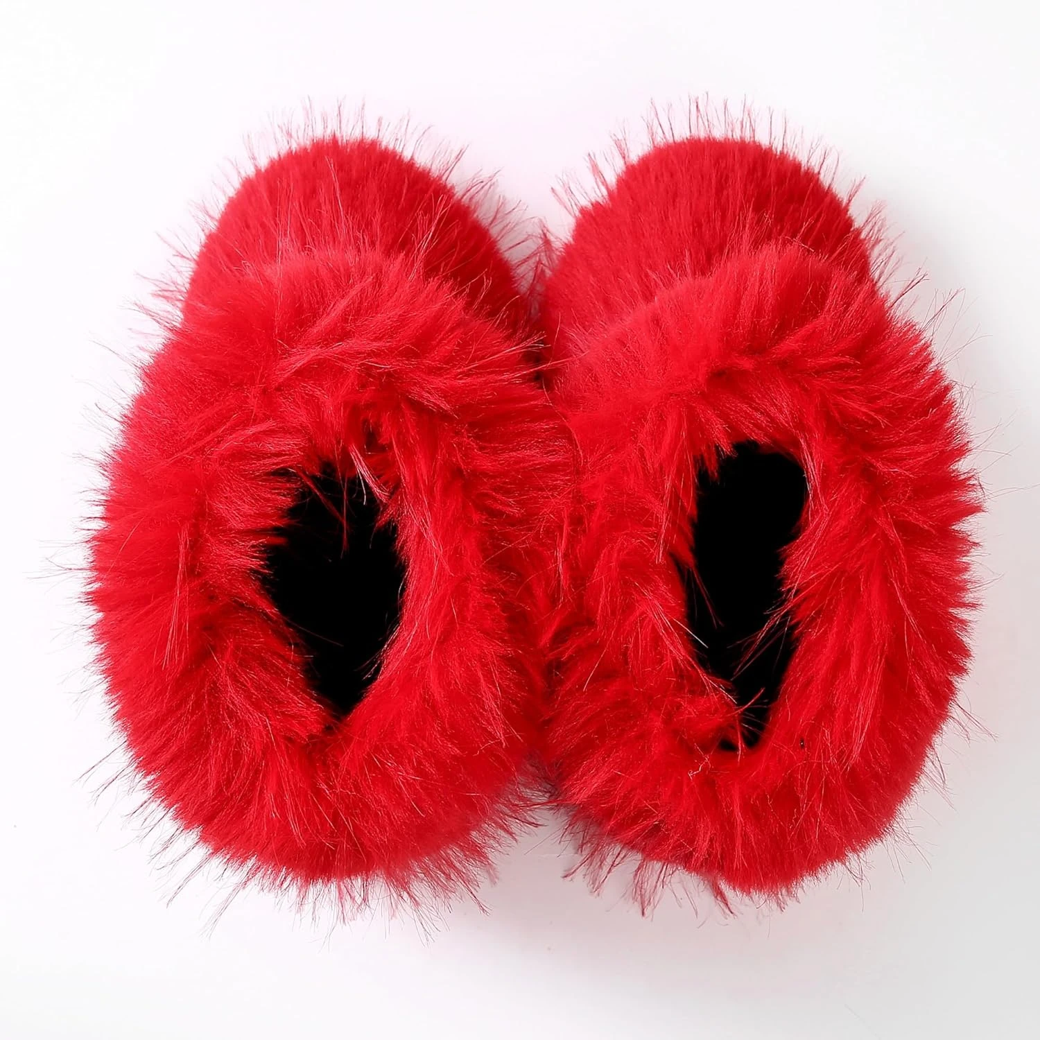 Waiirek Furry Boots For Women Fuzzy Fluffy Snow Boot Faux Fur Colorful With Round Toe Water Resistant Flat Shoes Rubber Sole For Girls Outdoor Christmas Fashion Party Gifts 6 Waiirek Furry Boots For Women Fuzzy Fluffy Snow Boot Faux Fur Colorful With Round Toe Water Resistant Flat Shoes Rubber Sole For Girls Outdoor Christmas Fashion Party Gifts - Image 4