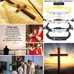 Personalized Unisex Religious Bible Verse Scripture Quotes Bracelet Faith Christian Adjustable Cord Stainless Steel Encourage Inspirational ID Bracelets For Men Women, Christmas Gift Customized -Xmas Mart Sales 81gLsiJYlLL. AC UL1500