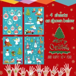 Partywind Glow Christmas Party Decorations, Luminous Christmas Temporary Tattoos For Kids Stocking Stuffers, Xmas Holiday Decorations Party Favors Supplies Games Gifts For Boys And Girls (4 Sheets) -Xmas Mart Sales 81gMLSca90L. SL1500