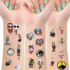 Nightmare Before Christmas Party Supplies,8 Sheets 100Pcs Jack And Sally Temporary Tattoos Party Favors,Removable Skin Safe, Fake Tattoo Stickers For Halloween Party Gifts Favor Supplies -Xmas Mart Sales 81gnVW43q1L. SL1500