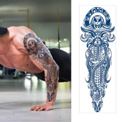 Aresvns Semi Permanent Sleeve Tattoos For Men And Women, Realistic Fake Tattoos Full Arm Waterproof & Long-Lasting 2-3 Weeks Christmas Gift -Xmas Mart Sales 81h7Z3iQCVL. SL1500