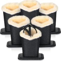 Copkim 6 Pack Plush Lined Glasses Holder Stand Eyeglasses Holder Case Protective Eyeglass Holder For Desks Room Office Nightstands Women Man Thanksgiving Day, Christmas, Birthday Gifts