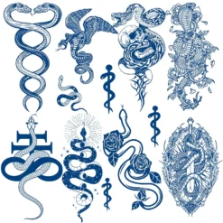 Aresvns Semi Permanent Tattoo For Men And Women,Waterproof And Long-Lasting 2 Weeks Tattoos, Realistic Fake Tattoos Stickers Christmas Gift