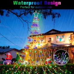 Outdoor Christmas Decorations Star String Lights, 317 LED 11.5 Ft Waterfall Tree Lights With 8 Memory Lighting Modes&Timer Christmas Star Lights For Yard Indoor, Festival, Party, Christmas Decorations 14 Outdoor Christmas Decorations Star String Lights, 317 LED 11.5 Ft Waterfall Tree Lights With 8 Memory Lighting Modes&Timer Christmas Star Lights For Yard Indoor, Festival, Party, Christmas Decorations -Xmas Mart Sales 81iHoL7yzL. AC SL1500