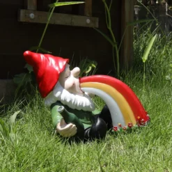 HUNTHAWK Solar Garden Gnome Statue, Gnome Is Spitting Rainbow In Your Garden, Funny Statue For Outdoor Decor, Unique Figurine For Patio Yard Art, Gift For Housewarming Birthday Christmas 14 HUNTHAWK Solar Garden Gnome Statue, Gnome Is Spitting Rainbow In Your Garden, Funny Statue For Outdoor Decor, Unique Figurine For Patio Yard Art, Gift For Housewarming Birthday Christmas -Xmas Mart Sales 81iK1qK2odL. AC SL1500