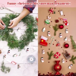 Soaoo 80 Pcs Christmas Mini Resin Snowman Figurines Christmas Micro Landscape Ornament Miniature Snowman Figurines With Hat Xmas Mini Snowmen Figures For DIY Fairy Garden Dollhouse Festival Decoration -Xmas Mart Sales 81iNS lDTaL. AC SL1500