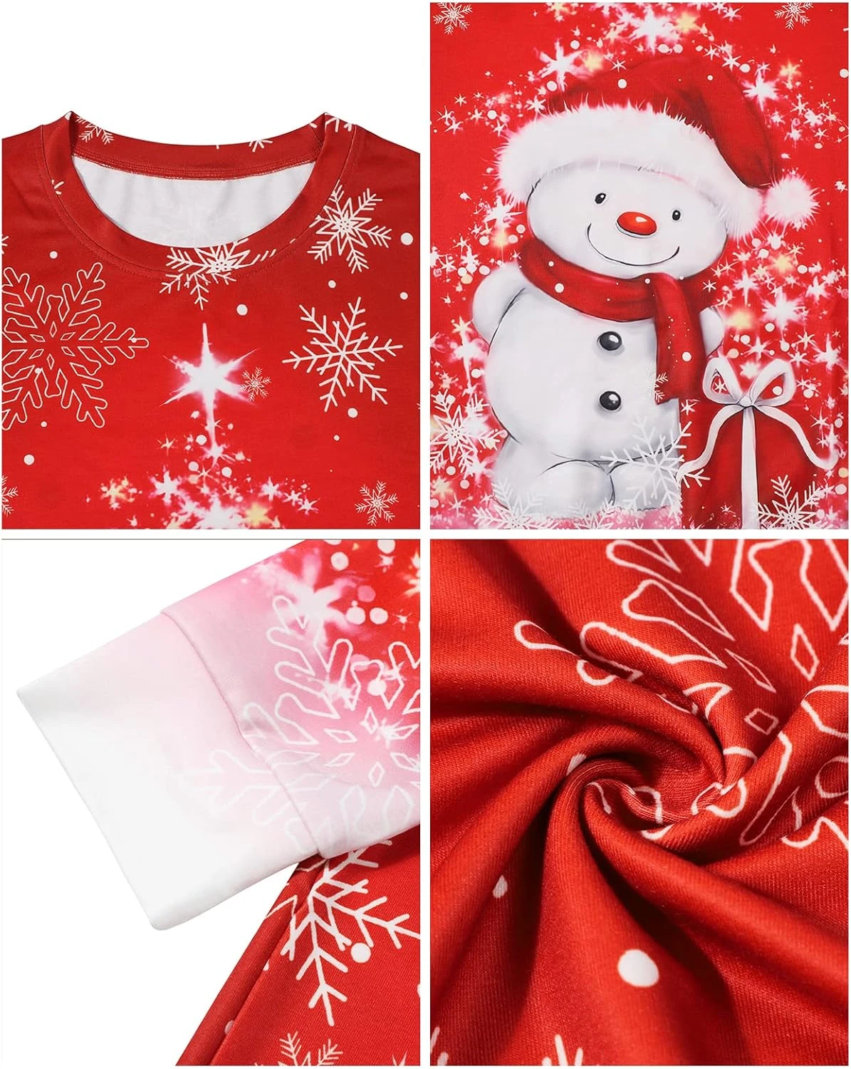 MYHALF Merry Christmas Shirt For Women Crewneck Funny Snowman Graphic Sweatshirt Casual Holiday Long Sleeve Tops 7 MYHALF Merry Christmas Shirt For Women Crewneck Funny Snowman Graphic Sweatshirt Casual Holiday Long Sleeve Tops - Image 5