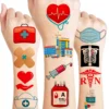 GENERIC Nurse Temporary Tattoo Birthday Themed Party Decorations Supplies Favors Cute Nursing Tattoos 8 Sheets 96 PCS Gifts For Kids Girls Boys Decor Class School Prizes Rewards Carnival Christmas -Xmas Mart Sales 81j3Pq02XHL. SL1500