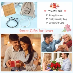 UNGENT THEM I Love You 100 Languages Braided Rope Bracelets Couples Gifts For Boyfriend, Girlfriend, My Love, Soulmate, Anniversary Valentines Day Birthday Christmas Gift For Him And Her -Xmas Mart Sales 81jswwAO HL. AC UL1500