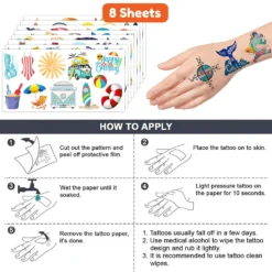 GENERIC Summer Surf Surfing Temporary Tattoos Theme Birthday Party Decorations Supplies Favors Decor Cute 96 PCS Tattoo Stickers Beach Gifts For Kids Girls Boys Class School Prizes Rewards Carnival Christmas 15 GENERIC Summer Surf Surfing Temporary Tattoos Theme Birthday Party Decorations Supplies Favors Decor Cute 96 PCS Tattoo Stickers Beach Gifts For Kids Girls Boys Class School Prizes Rewards Carnival Christmas -Xmas Mart Sales 81jvt12BpKL. SL1500