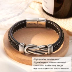 Tarsus Bracelet For Son/Grandson/Nephew, Gifts For Teen Boys Inspirational Leather Knot Bracelet, Graduation Confirmation Birthday Back To School Christmas Gifts 12 Tarsus Bracelet For Son/Grandson/Nephew, Gifts For Teen Boys Inspirational Leather Knot Bracelet, Graduation Confirmation Birthday Back To School Christmas Gifts -Xmas Mart Sales 81k5C7sBqYL. AC UL1500