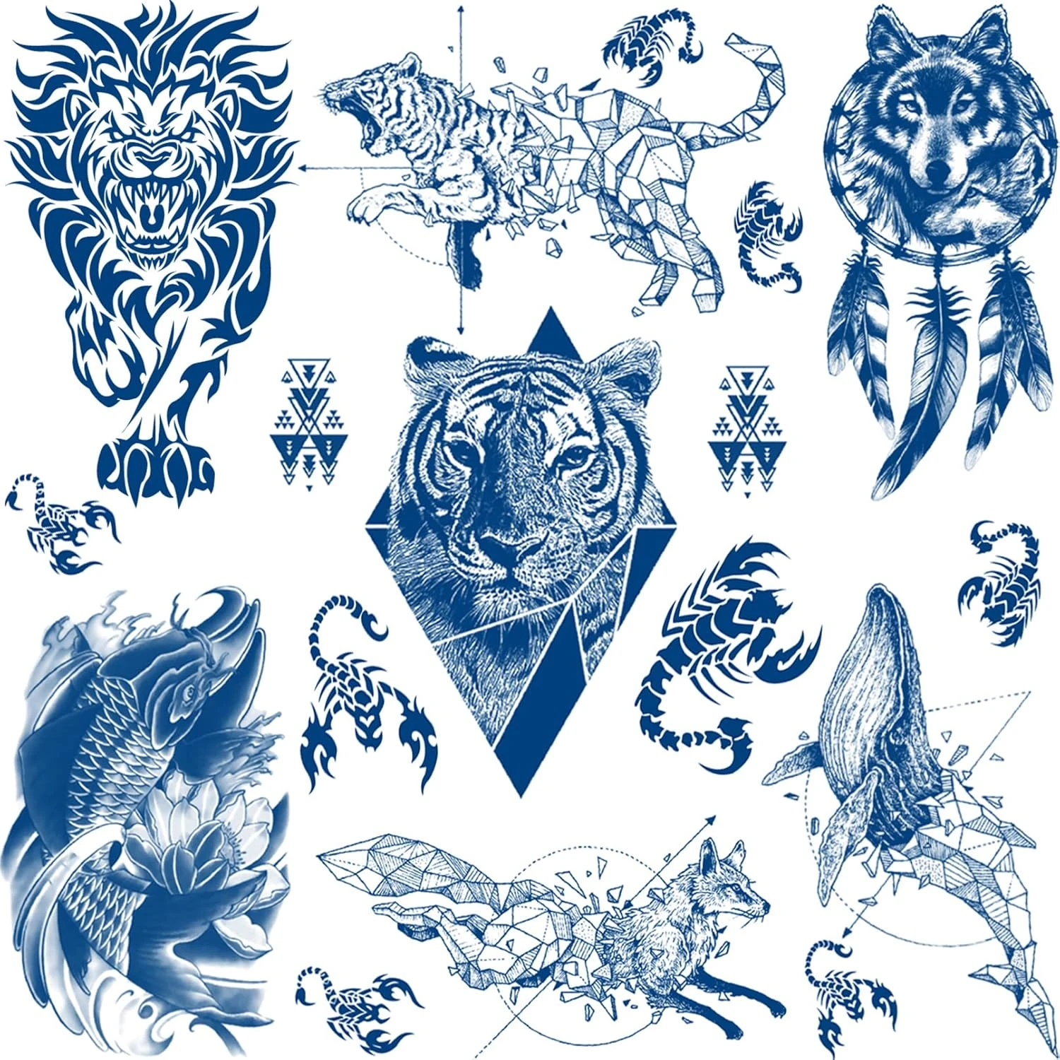 Aresvns Semi-Permanent Tattoos For Men And Boys,Realistic Temporary Tattoo Waterproof & Long-Lasting 1-2 Weeks,Lifelike Fake Tattoo Stickers 6 Sheets Christmas Gift 3 Aresvns Semi-Permanent Tattoos For Men And Boys,Realistic Temporary Tattoo Waterproof & Long-Lasting 1-2 Weeks,Lifelike Fake Tattoo Stickers 6 Sheets Christmas Gift