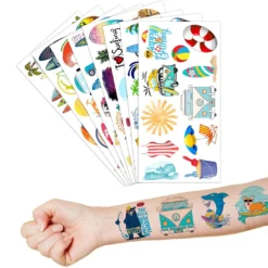GENERIC Summer Surf Surfing Temporary Tattoos Theme Birthday Party Decorations Supplies Favors Decor Cute 96 PCS Tattoo Stickers Beach Gifts For Kids Girls Boys Class School Prizes Rewards Carnival Christmas 14 GENERIC Summer Surf Surfing Temporary Tattoos Theme Birthday Party Decorations Supplies Favors Decor Cute 96 PCS Tattoo Stickers Beach Gifts For Kids Girls Boys Class School Prizes Rewards Carnival Christmas -Xmas Mart Sales 81m31T0jH0L. SL1500