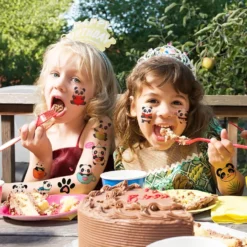 GENERIC Adorable Panda Temporary Tattoos: 8 Sheets, 80PCS, Perfect For Birthday Parties, Decorations, And Gifts For Kids - Cute Stickers For Girls And Boys, Classroom Prizes, Themed Christmas Fun 12 GENERIC Adorable Panda Temporary Tattoos: 8 Sheets, 80PCS, Perfect For Birthday Parties, Decorations, And Gifts For Kids - Cute Stickers For Girls And Boys, Classroom Prizes, Themed Christmas Fun -Xmas Mart Sales 81mIMalJkbL. SL1500