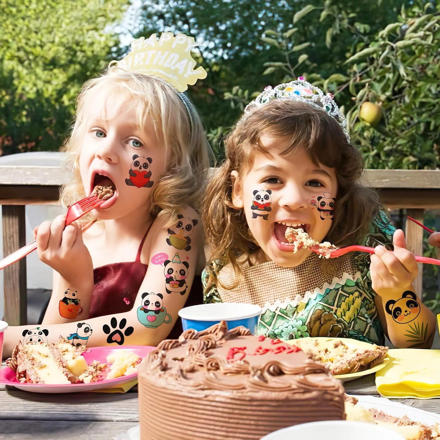 GENERIC Adorable Panda Temporary Tattoos: 8 Sheets, 80PCS, Perfect For Birthday Parties, Decorations, And Gifts For Kids - Cute Stickers For Girls And Boys, Classroom Prizes, Themed Christmas Fun 6 GENERIC Adorable Panda Temporary Tattoos: 8 Sheets, 80PCS, Perfect For Birthday Parties, Decorations, And Gifts For Kids - Cute Stickers For Girls And Boys, Classroom Prizes, Themed Christmas Fun - Image 4