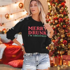 KIDDAD Merry Christmas Sweatshirt Women I'm Christmas Shirt Funny Letter Print Sweater Casual Fall Long Sleeve Tops -Xmas Mart Sales 81mlCXPiB0L. AC UL1500