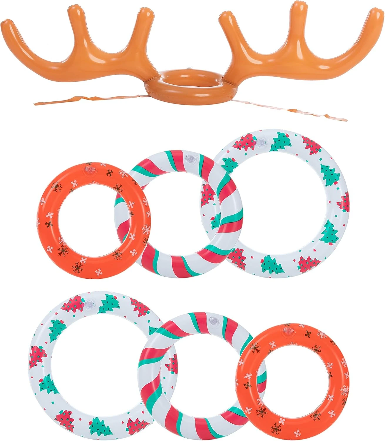 JOYIN Inflatable Antlers Toss Game Combo Set, Christmas Toss Games Reindeer Antler Toss Game Combo Game Set For Christmas Holiday Party Supplies One Size Fit All (Bingo Set) 4 JOYIN Inflatable Antlers Toss Game Combo Set, Christmas Toss Games Reindeer Antler Toss Game Combo Game Set For Christmas Holiday Party Supplies One Size Fit All (Bingo Set) - Image 2