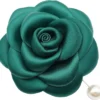 Fabric Rose Flower Pin Brooch By NhanDo Handmade – Green Flower Brooch Pin For Women And Men, Floral Brooch Pin For Wedding, Christmas Gift Ideas, Gift For New Year, Valentine's Day Gift, Gift For Girlfriend, Gift For Boyfriend -Xmas Mart Sales 81nU06jujuL. AC UL1500