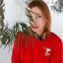 Vanjewnol Christmas Brooches For Women Sparkling Angel Brooch Cute Christmas Acessories For Women B01G -Xmas Mart Sales 81nXcqNybgL. AC UL1500