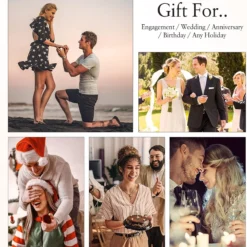 Stud Earrings For Women Men Girl, FCINOS 18K White Gold Plated S925 Sterling Silver 1/2/4 CT D Color VVS1 Clarity Round Cut Moissanite Lab Created Diamond Earrings Promise Birthday Christmas Gift -Xmas Mart Sales 81oNxD1I14L. AC UL1500