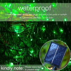 Green Christmas Solar String Lights Outdoor 2 Pack Upgraded Solar Panel,Each 75.5ft 200LED Fairy Lights With 8 Modes IP65 Waterproof Fairy Lights For Tree Garden Patio Wedding Party Yard Decor -Xmas Mart Sales 81p4cTttaIL. AC SL1500