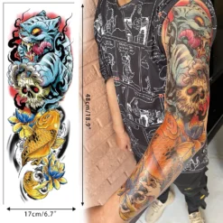 Aresvns Japanese Temporary Tatttoo For Men And Women, Sleeve Tattoo Temporary,Waterproof Full Arm And Half Arm Fake Tattoos That Look Real And Last Long Christmas Gift -Xmas Mart Sales 81qYVDZYvXL. SL1500