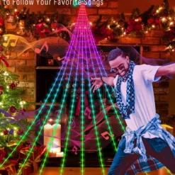 Outdoor Christmas Decorations Lights With Star, Smart DIY Custom Display 11.8Ft 64 Modes Yard Waterfall Tree Halloween String Lights, App Control 344LED RGB Color Changing Music Timer For Xmas Tree 10 Outdoor Christmas Decorations Lights With Star, Smart DIY Custom Display 11.8Ft 64 Modes Yard Waterfall Tree Halloween String Lights, App Control 344LED RGB Color Changing Music Timer For Xmas Tree -Xmas Mart Sales 81rL15MNaL. AC SL1500