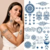 Aresvns Temporary Tattoos Henna For Women Girls,Semi-Permanent Tattoo Sticker Waterproof And Long-Lasting 1-2 Weeks,Realistic Fake Tattoo Flowers Style Christmas Gift -Xmas Mart Sales 81rwuIqNXKS. SL1500