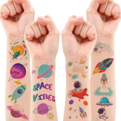 GENERIC 8 Sheets (96PCS) Galaxy Temporary Tattoos For Kids, Outer Space Birthday Party Decorations Supplies Tattoos Stickers Cute Party Favors Girls Boys Gifts Classroom School Prizes Themed Christmas -Xmas Mart Sales 81s3vRsWNfL. SL1500