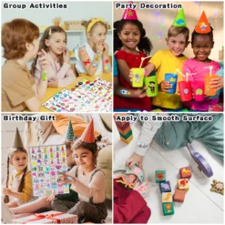 Partywind 960 PCS Individually Wrapped Tattoos For Kids Bulk, Cute Temporary Tattoo Stickers For Birthday Party Supplies Favors, Fake Tattoos For Kids Christmas Gifts Games (20 Sheets) -Xmas Mart Sales 81sSn WmK4L. SL1500