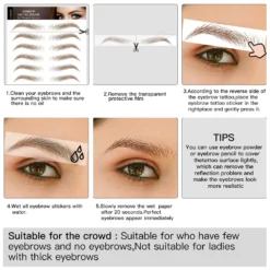 Aresvns Eyebrow Tattoo Sticker 99 Pairs! Fake Eyebrows,Popular Brown Eyebrow Shapes,4D Imitation Eyebrows Waterproof,Eyebrow Transfers Stickers(Only For Women Without Eyebrows) Christmas Gift -Xmas Mart Sales 81tMAHpo03L. SL1500