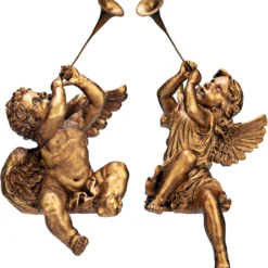 Design Toscano Christmas Decorations-Trumpeting Boy And Girl Of St. Peters Square-Holiday Angel Statue, Set Of 2, Gold, 2 Count 15 Design Toscano Christmas Decorations-Trumpeting Boy And Girl Of St. Peters Square-Holiday Angel Statue, Set Of 2, Gold, 2 Count -Xmas Mart Sales 81tZVxGT4FL. AC SL1500