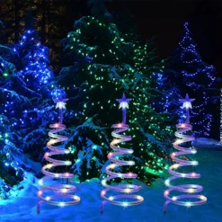 Juegoal Lighted Spiral Christmas Trees 3 Pcs, 15 Inch Outdoor Light Up Xmas Pathway Markers With Colorful Lights, 8 Modes & Timer, Battery Powered Christmas Path Lights For Patio Yard Walkway Driveway 12 Juegoal Lighted Spiral Christmas Trees 3 Pcs, 15 Inch Outdoor Light Up Xmas Pathway Markers With Colorful Lights, 8 Modes & Timer, Battery Powered Christmas Path Lights For Patio Yard Walkway Driveway -Xmas Mart Sales 81tlaAY 2dL. AC SL1500