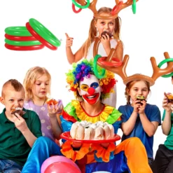 2pcs Inflatable Antlers, With 12pcs Inflatable Reindeer Ring For Toss And 1 Inflator Inflatable Reindeer Antler Game Funny Reindeer Antler Hat For Games, Christmas, Party -Xmas Mart Sales 81trvxSHsL. AC SL1500