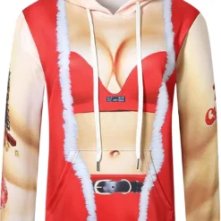 SSLR-Ugly-Christmas-Sweatshirts-for-Women-Funny Hoodies Xmas Holiday Pullover Lightweight