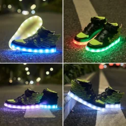 LED Light Up Shoes With Flying Wings For Boys Girls Kids Hip-Top Flashing Sneakers For Festivals, Party, Christmas, Halloween,Friend Gift With USB Charging 14 LED Light Up Shoes With Flying Wings For Boys Girls Kids Hip-Top Flashing Sneakers For Festivals, Party, Christmas, Halloween,Friend Gift With USB Charging -Xmas Mart Sales 81w5nMVjVBL. AC UL1500