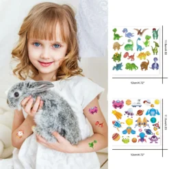 Aresvns Children's Temporary Tattoo 1000 Piece Value Set,Cute Cartoon Style Fake Tattoos For Boys And Girls ,Kids Party Supplies Gifts For Children,Waterproof, Last Long,Non-toxic And Easy To Remove Christmas Gift -Xmas Mart Sales 81xsap5y L. SL1500
