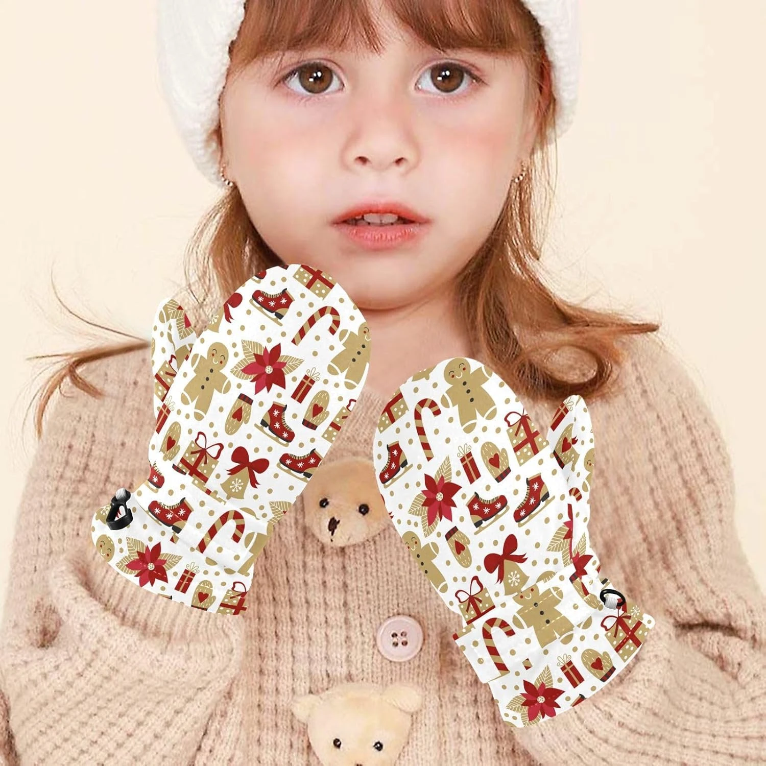 Beeplus Christmas Tree20 Snow Mittens Ski Gloves Unisex Winter Skiing Mittens Toddlers Winter Gloves For Toddler Babby Boys And Girls 7 Beeplus Christmas Tree20 Snow Mittens Ski Gloves Unisex Winter Skiing Mittens Toddlers Winter Gloves For Toddler Babby Boys And Girls - Image 5