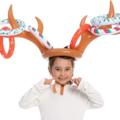 JOYIN 2 Sets Inflatable Reindeer Antler Toss Game Christmas Party Games Ring Toss Game For Christmas Party Supplies One Size Fit All -Xmas Mart Sales 81zhdbJeYL. AC SL1500