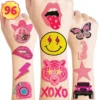 GENERIC 96PCS Preppy Pastel Pink Face Temporary Tattoos Birthday Party Decorations Supplies Favors Decor Cute Tattoo Stickers Gifts For Kids Girls Boys Class School Prizes Rewards Carnival Christmas 1 GENERIC 96PCS Preppy Pastel Pink Face Temporary Tattoos Birthday Party Decorations Supplies Favors Decor Cute Tattoo Stickers Gifts For Kids Girls Boys Class School Prizes Rewards Carnival Christmas -Xmas Mart Sales 919cArjHTVL. SL1500