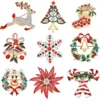 9 Pieces Christmas Brooch Pins For Women Rhinestone Enamel Christmas Tree Wreath Snowflake Reindeer Brooch Pins Set Holiday Xmas Gift -Xmas Mart Sales 91IUxhAyQxL. AC UL1500