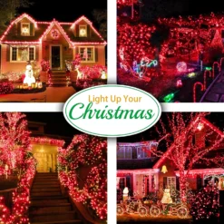 Heceltt Christmas Lights Outdoor Decorations, 394ft 1000 LED Extra Long Waterproof Twinkle Fairy String Lights, Clear Wire UL Listed Plug In With Remote For Garden Tree Wedding Decoration(Red) 15 Heceltt Christmas Lights Outdoor Decorations, 394ft 1000 LED Extra Long Waterproof Twinkle Fairy String Lights, Clear Wire UL Listed Plug In With Remote For Garden Tree Wedding Decoration(Red) -Xmas Mart Sales 91IzOz2eoHL. AC SL1500