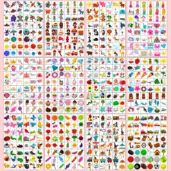 Partywind 960 PCS Individually Wrapped Tattoos For Kids Bulk, Cute Temporary Tattoo Stickers For Birthday Party Supplies Favors, Fake Tattoos For Kids Christmas Gifts Games (20 Sheets) -Xmas Mart Sales 91LBvGQXznL. SL1500