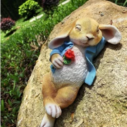 IRonrain Garden Statues Rabbit, Fantasy Bunny Outdoor Art Décor Animal Figurines Ornament For Thanksgiving Day, Christmas Statue Decorations For Garden Yard Lawn Indoor Sculpture (Blue) 15 IRonrain Garden Statues Rabbit, Fantasy Bunny Outdoor Art Décor Animal Figurines Ornament For Thanksgiving Day, Christmas Statue Decorations For Garden Yard Lawn Indoor Sculpture (Blue) -Xmas Mart Sales 91TESNIit2L. AC SL1500