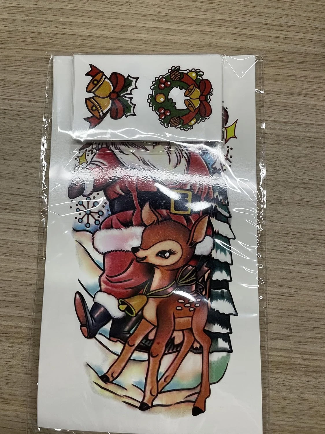 Metuu Novel Christmas Temporary Tattoos,40 Sheets Forearm Face Hand Cute Funny Christmas Tattoos For Men Women Kids, Large Snowman Santa Claus Christmas Tree Glass Ball Reindeer Elk Colorful Realistic Christmas Decoration Waterproof Fake Temp Tattoo Stickers 10 Metuu Novel Christmas Temporary Tattoos,40 Sheets Forearm Face Hand Cute Funny Christmas Tattoos For Men Women Kids, Large Snowman Santa Claus Christmas Tree Glass Ball Reindeer Elk Colorful Realistic Christmas Decoration Waterproof Fake Temp Tattoo Stickers - Image 8