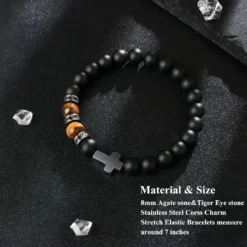 Cross Bracelet Gifts For Son, Grandson, Dad, Husband, Godfather, Men - Birthday Graduation Retirement Christmas Christian Gift For Teens Boys Men -Xmas Mart Sales 91e1SK1xpCL. AC UL1500